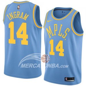 Maglie Nba Lakers Brandon Ingram Classic 2017-18 Blu