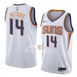 Maglia Phoenix Suns Alec Peters Association 2018 Bianco2