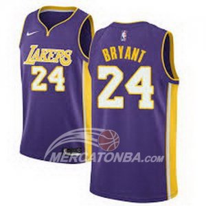 Maglie Nba Lakers Kobe Bryant Statehombret 2017-18 Viola