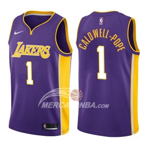 Maglie NBA Los Angeles Lakers Kentavious Caldwell Pope Statehombret 2017-18 Viola