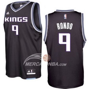 Maglie NBA Rondo Sacramento Kings Negro