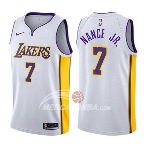 Maglie NBA Los Angeles Lakers Larry Nance Jr. Association 2017-18 Bianco