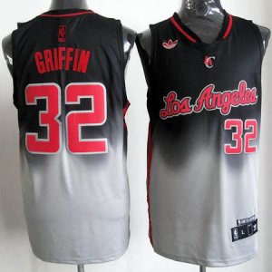 Maglie NBA Fadeaway Moda Griffin Nero Bianco