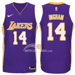 Maglie NBA Autentico Lakers Ingram 2017-18 Viola