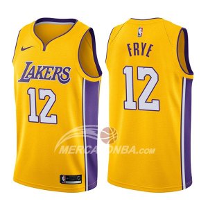 Maglie NBA Los Angeles Lakers Channing Frye Icon 2017-18 Or