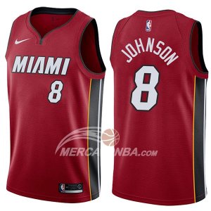 Maglie NBA Miami Heat Tyler Johnson Statement 2017-18 Rosso