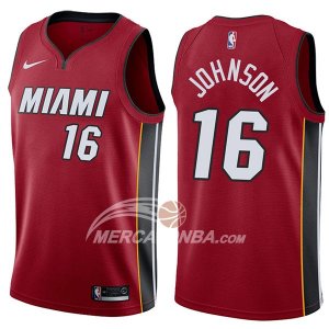 Maglie NBA Miami Heat James Johnson Statement 2017-18 Rosso